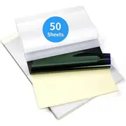 , 50 Sheets Tattoo Stencil Paper for Tattooing, Compatible with M08F Printer, A4 Size As Shown