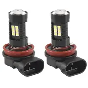 2x Canbus H8 3030 21Smd Led Drl Daytime Running Fog Light Bulbs For Superb black shell