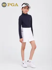 在飛比找樂天市場購物網優惠-美國PGA兒童高爾夫打底衫女童UPF40+衣服夏服裝青少年防