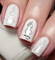 Cockatoo Nail Art Decal Sticker