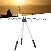 SustVita Outdoor Sea Fishing Support Stand with Telescopic Tripod, Versatile Fishing Rod Holder for Shore Use