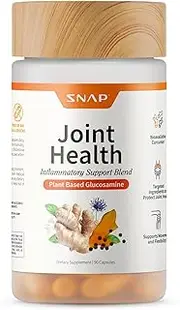 Joint Health Support, Plant Based Glucosamine & MSM Supplement, Joint Supplement to Support Movement, Flexibility and Strength, Joint Support, 90 Capsules