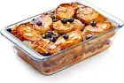 1.4QT Deep Glass Baking Dish, 8×6" Small Casserole Pan - Oven Safe