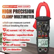 Digital Multimeter Tester AC DC Volt Amp Clamp Meter Auto Range LCD Handheld US