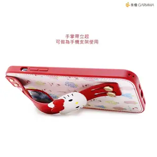 GARMMA Hello Kitty 手掌帶燙金皮革保護套 森林探險 IPHONE13 PRO 手機殼 保護殼 手機套