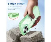 iPhone 15 Pro Case,Shockproof Phone Case ,Scratch-Resistant Back Cover-Green