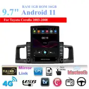 For 2003-2008 Toyota Corolla 9.7" Vertical Stereo Radio GPS Nav Head Unit FM 16G