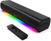 Sound Bars for TV 16-Inch, Cinematic TV Bluetooth Sound Bar with Impactful Bass,