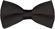[Generic] Mens Classic Pre-Tied Satin Formal Tuxedo Bowtie Adjustable Length Large