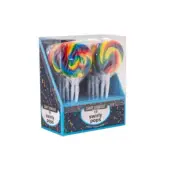 Candy Show Case Swirly Pops Rainbow - 50 Lollipop Pack