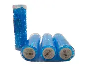 Blue Gems, Blue Acrylic Faceted Gems x 4 Tubes, Sparkly Round Gems 5/16", Bin 18