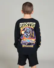 [Dexter] Dexter Toddlers' Grim Reaper Long Sleeve T-Shirt in Black 0 Black