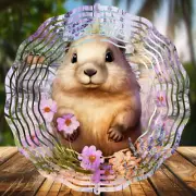 Groundhog, Wind Spinners 8" Sublimated, High Quality Aluminum (ws216)