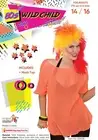 80's Neon Orange Fishnet Top Mesh Costume Cindi Lauper Madonna 80s Party