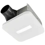 AER80CCTK CleanCover Bath Fan, 80 CFM, 0.7 Sone, with Selectable CCT LED Ligh...