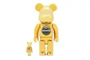 Atmos Gold Bearbrick Medicom Toy Be@rbrick 400% 100% Stars Rare Limited