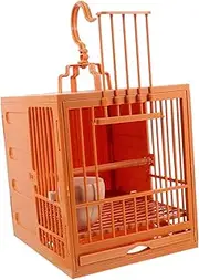 Happyyami Bird Bathing Cage for Birds Parrot Feeding Box with Breathable Design Easy to Install and Disassemble for Canaries and