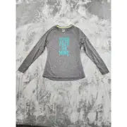 NEW Old Navy Active Go-Dry Semi Fitted Long Sleeve Tee Size S Gray Running Gym