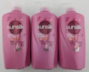 3 x Sunsilk Shampoo Smooth & Manageable Argan Oil Pump Bottle 625ml NEW