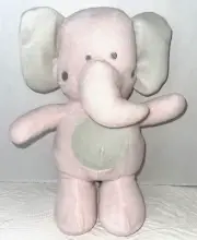 Stephan Baby Pink Elephant 11" Soft Plush Stuffed Lovey Toy Replace NEW WO Tags