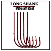 LONGSHANK BAITHOLDER HOOKS (RED)