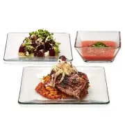 Libbey Tempo 12-Piece Glass Dinnerware Set, 37 oz, Clear, Service for 4