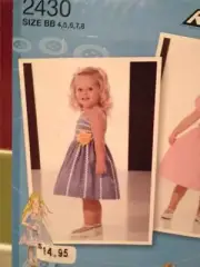 Simplicity Sewing Pattern 2430 Toddler Girls Child Dress Size 1/2-3 Uncut