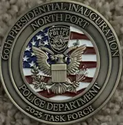 2025 Presidential Inauguration Donald Trump North Port FL Police Challenge Coin