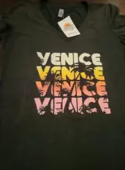 Venice Beach T Shirt Large Next Level Apparel V Neck Soft