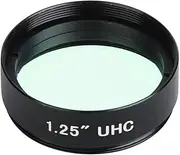 1.25 Inch UHC Light Pollution Filter, Telescope Eyepiece Lens, Aluminum Alloy Material, Nanometer Coating System, Eliminate Harmful City Light, for Astronomical Telescope