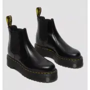 Dr. Martens Docs 2976 Quad Smooth Leather Platform Chelsea Boots 7 M 8 L NIB