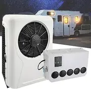 RV Air Conditioner Portable, 12/24 Volt Silent Roof Air Conditioner Unit Lightweight Portable Outdoor Split Air Conditioner for Camper Truck Trailer Boat Tractor Easy to Install