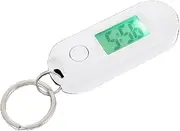 [KITANDOVE] Electronic Keychain Watch Watch Watch Girl Keychain Pocket Watch Keychain Watch Exam Clock Digital Clip Watch Digital Clip Digital Watch Stopwatch White Plastic