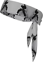 [Ghjkfbf] Impressive Karate Men Print Sports Headband Sweat Wicking Sweatband for Men Women Running Cycling Yoga Fitness Workout