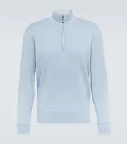 [Loro Piana] Loro Piana Ivrea cashmere half-zip sweater AU 90 blue