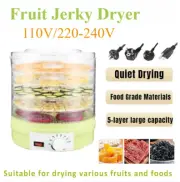 New 5 Tray Food Dehydrator ABS Fruit Jerky Dryer 350W Home Intelligent Control