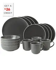 Royal Doulton Exclusively for Gordon Ramsay for Gordon Ramsay Bread Street Slate 16pc Set with $26 Credit