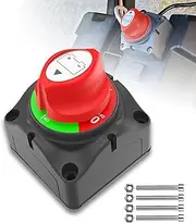 Battery Isolator Switch 12V Heavy Duty Kill Switch Waterproof Quick Cut Off Switch for car Marine Boat rv
