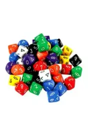 10 Sided Dice - Set of 6 dice Board Game Activities Teaching Maths