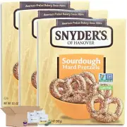Snyder's of Hanover Sourdough Hard Pretzel Boxes Value Pack 13.5 Oz | 3 Pack