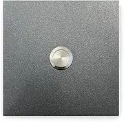 KTC-Home Premium Doorbell Iron Glimmer Flat Push Button Size: 10 x 10 cm DB 703 UV and Weather Resistant Powder Coated