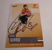 GWS - Callan Ward signed 2014 Select Australia Common Card + COA