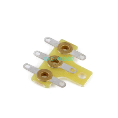 4pcs Yellow Terminal Strip 3Lug Point to Point for DIY Guitar Tube Amplifier