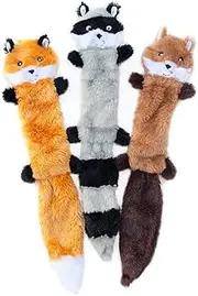 ZippyPaws Skinny Peltz - Fox, Raccoon, Squirrel 45.5x6x1.2cm, L (Pack of 1)