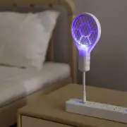Mini Fly Bug Zapper UV Light Insect Racket Mosquito Killing Lamp Camping