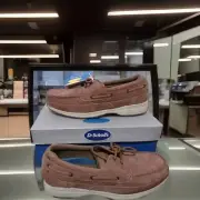 New Dr. Scholls Men's Tan Leather/Suede Boat Casual Deck Lace Up Shoes Size 10E