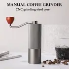New Manual Coffee Grinder Hand Adjustable Steel Core Burr Portable Milling Tool