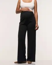Pull-On Wide Leg Pants