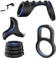 Silicone Rings Set, KUSHOR 7 PCS Ultra Soft Stretchy Men's Cock Ring for Harder Longer Stronger Erection - Better Sex - Premium Adult Sex Toys & Games