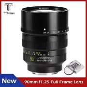 TTArtisan 90mm F1.25 Full Frame MF Lens for Hasselblad XCD X1D II X1DII X2D X1D2